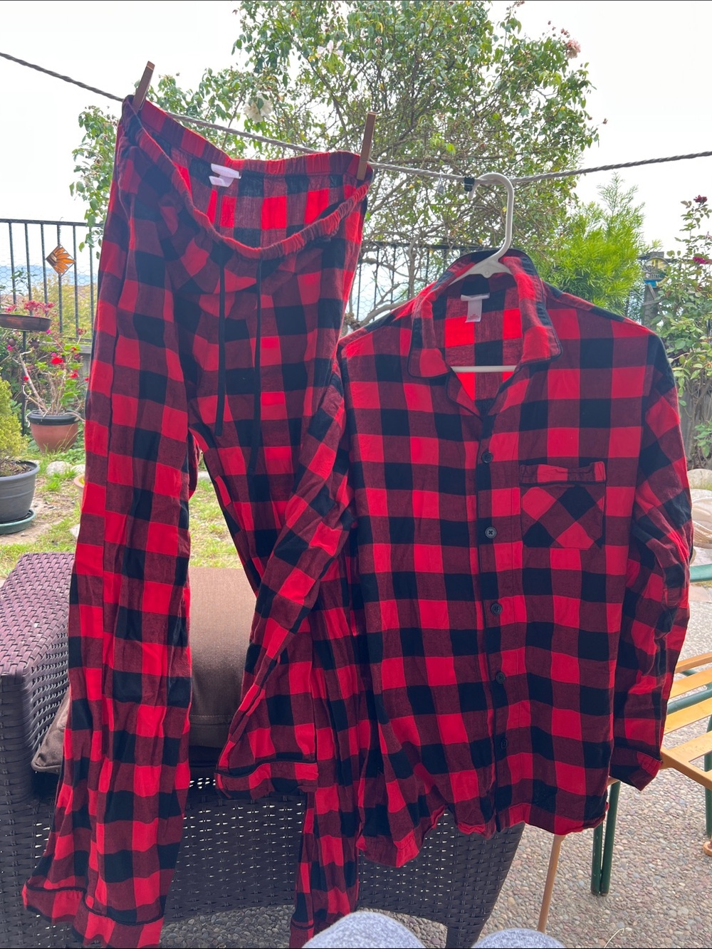 Target Red and Black Buffalo Plaid Kids Pajama Set